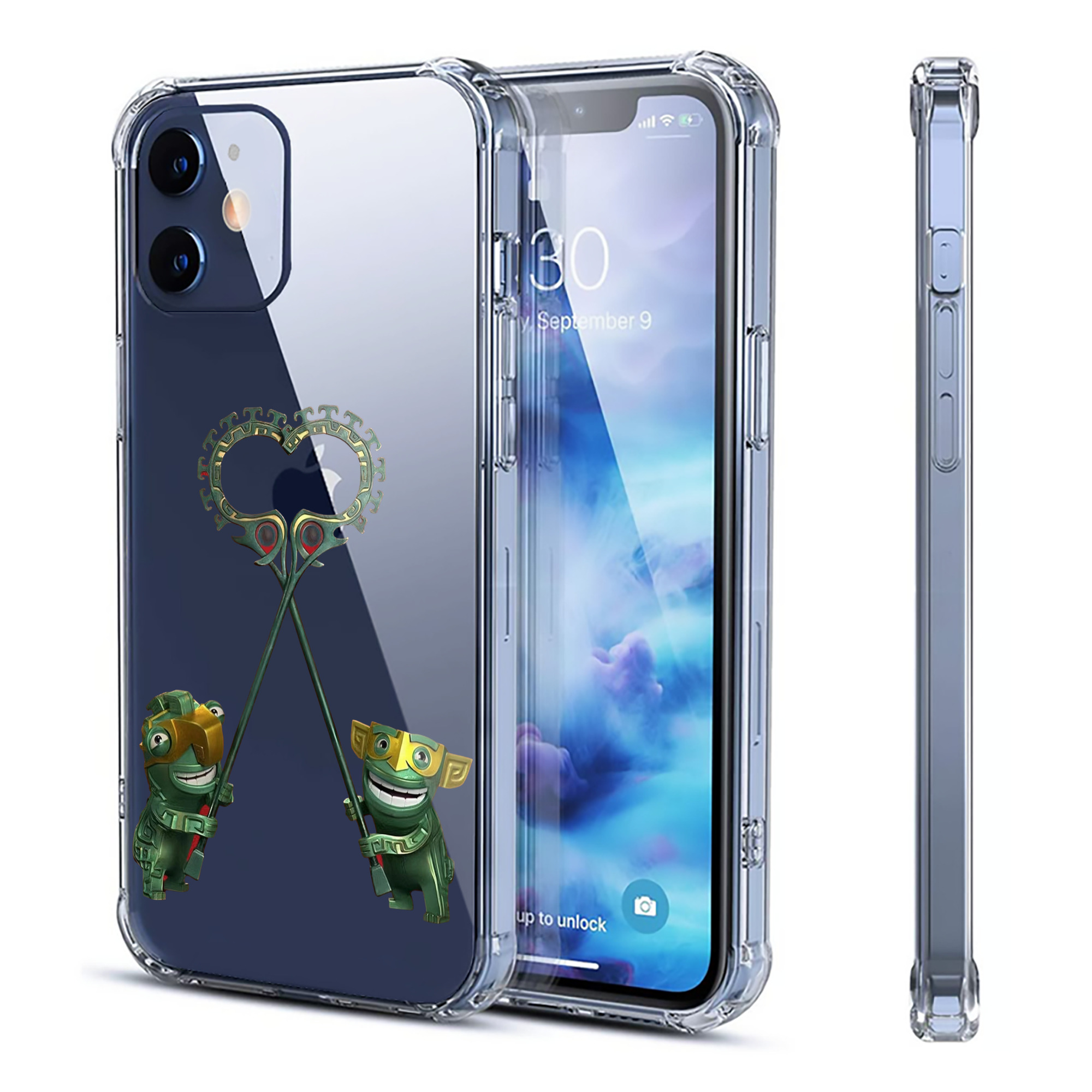 （画像用） Ne Zha 2 ナタ 魔童の大暴れ 【iPhone 12シリーズ対応】透明スマホケース（クリアソフトケース）